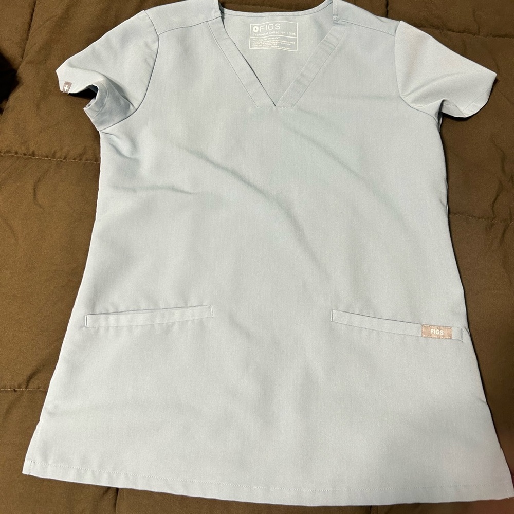Dusty Blue Figs Scrubs